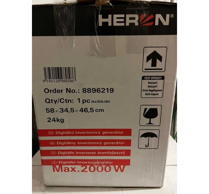 ІНВЕРТОРНИЙ генератор HERON 1F / 3.3HP / 2kW